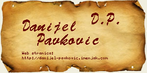 Danijel Pavković vizit kartica